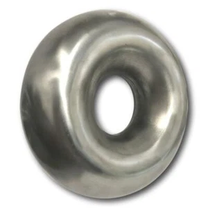 EXHAUST PIPE MANDREL BEND STAINLESS STEEL (304) 2" 360 DEGREE DONUT SEAMLESS - Picture 1 of 6