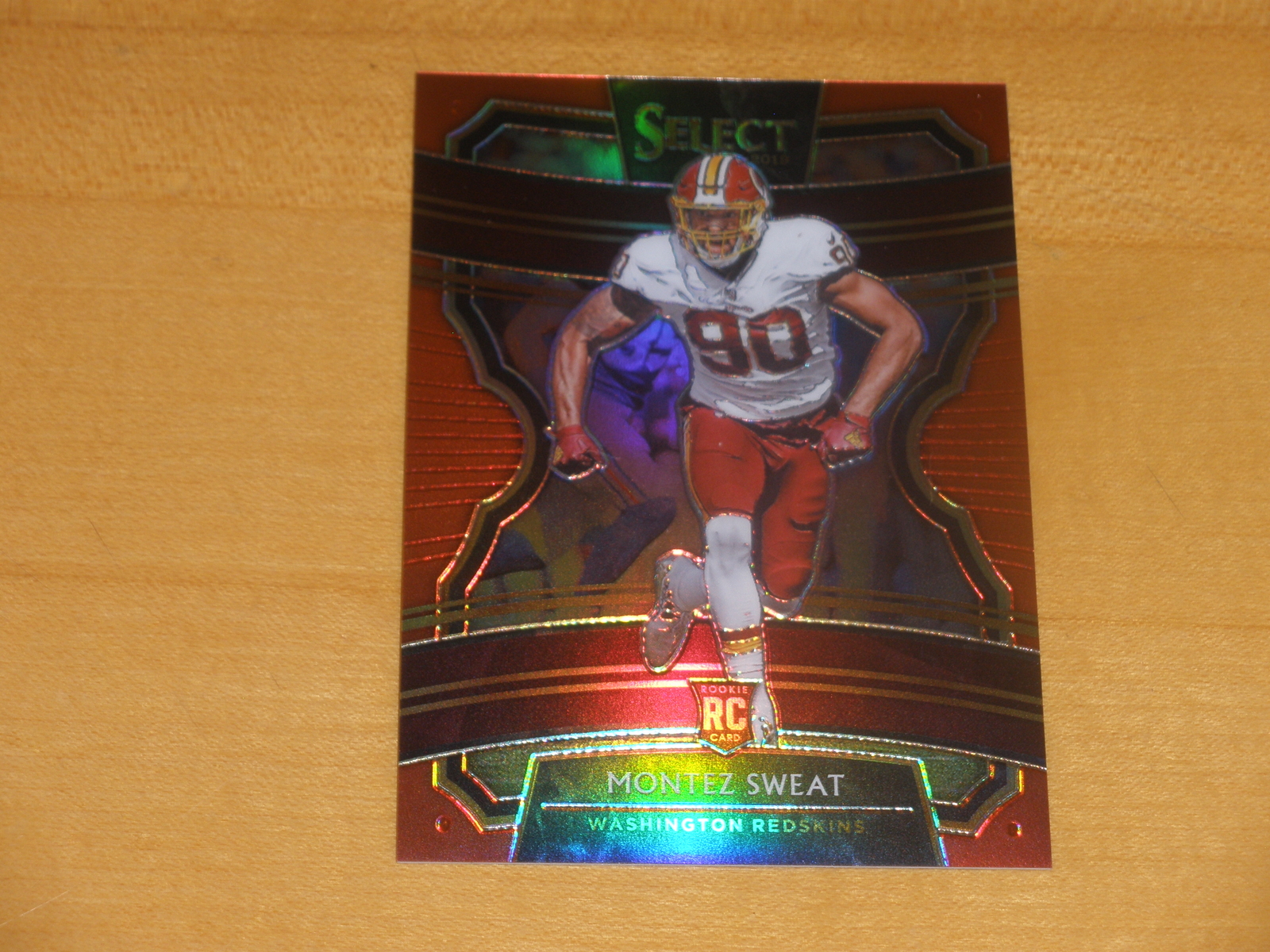 Montez Sweat 2019 Panini Select 12 Concourse Red Prizm SP RC /99 Redskins