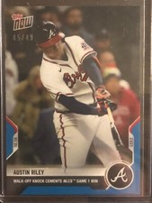2021 Topps Now #978 Austin Riley Atlanta Braves 45/49