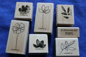 Estampación de flores botánicas - NUEVO - Retirado - Juego de 7 - Imagen 1 de 2