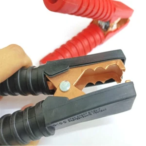2Pcs Red+Black Car Alligator Clips Battery Clamps Crocodile Clip 50/200A - Picture 1 of 10