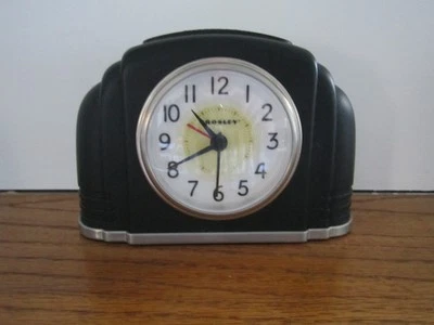 VINTAGE CROSLEY ART DECO ALARM CLOCK WITH SNOOZE 1920'S STYLE BATTERY OPERATED - Image 1 of 4