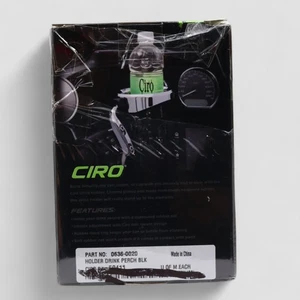 Ciro Drink Holder Perch Mount Chrome & Rubber – Motorcycle Cup Holder New - Picture 1 of 6