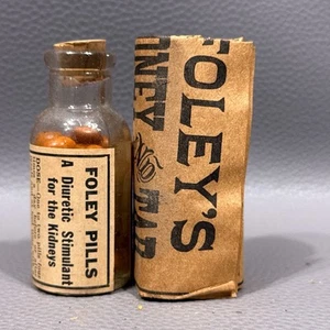 Antike Foley Nierentabletten Foley & Co Chicago Medizin & Einsatz * Lesen 2,5"x1" - Bild 1 von 6