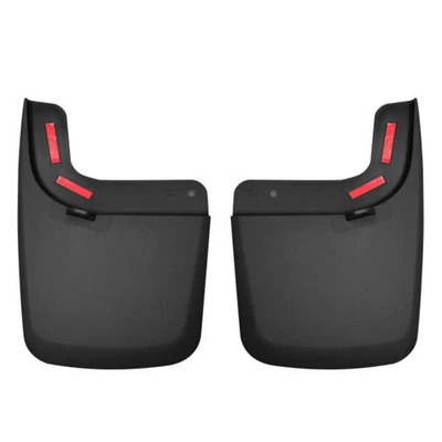 Husky Liners Rear Black Plastic Mud Guards for 17-22 Ford F-250 F-350 Super Duty - Image 1 of 4