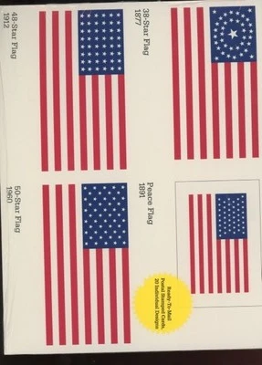 USPS The Stars & Stripes 20 Ready To Mail Postal Cards (mb17 - Image 1 of 2