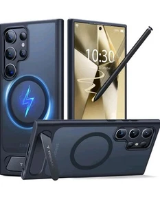 TORRAS Strong Magnetic & Seamless Stand for Samsung Galaxy S25 Ultra Case - Photo 1 sur 3