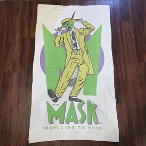"La máscara de cero a héroe rara toalla de playa de colección película Jim Carrey 53"" X 31""" - Imagen 1 de 8