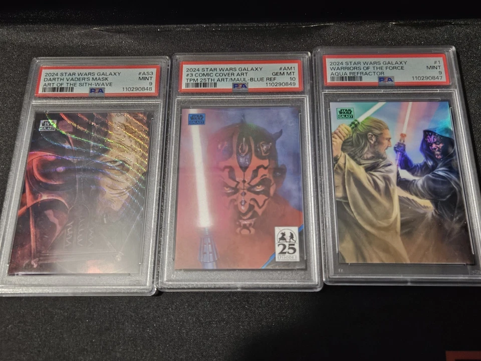 2024 Star Wars Galaxy PSA Graded Lot POP 1 LOW POP MAUL VADER Numbered Refractor - Image 1 of 1