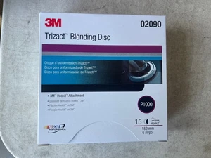 3M 02090 Trizact Hookit Attachment P1000 Blending Discs 6in Grit 15 Disc - Bild 1 von 7