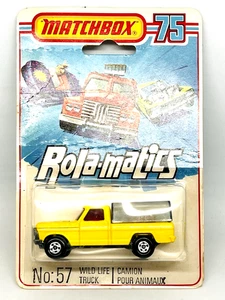 Matchbox Lesney Rolamatics 57 Wildlife Truck, brown lion, smoke canopy moc! - Picture 1 of 4