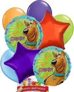 Scooby Party Supplies Birthday Balloon Decoration Bouquet - Picture 1 of 1