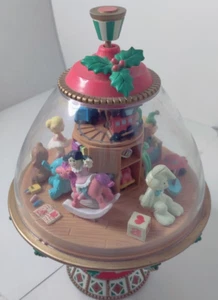 Vintage 1994 WEIHNACHTEN KREISEL MUSIK TOP SPIELT "ITS A SMALL WORLD" DETAILLIERT  - Bild 1 von 13