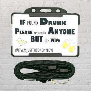 If Found Drunk - Please Return Me tarjeta de novedad divertida y cordón - Imagen 1 de 5