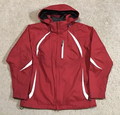 Chaqueta Nike ACG para hombre talla mediana roja y blanca Storm Fit 3 en 1 capa invierno Y2K Foto 1 de 4