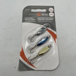 PACKAGE OF 3 - SOUTH BEND 1/8 OUNCE KASTAWAY ICE FISHING JIGS / SPOONS - Picture 1 of 2