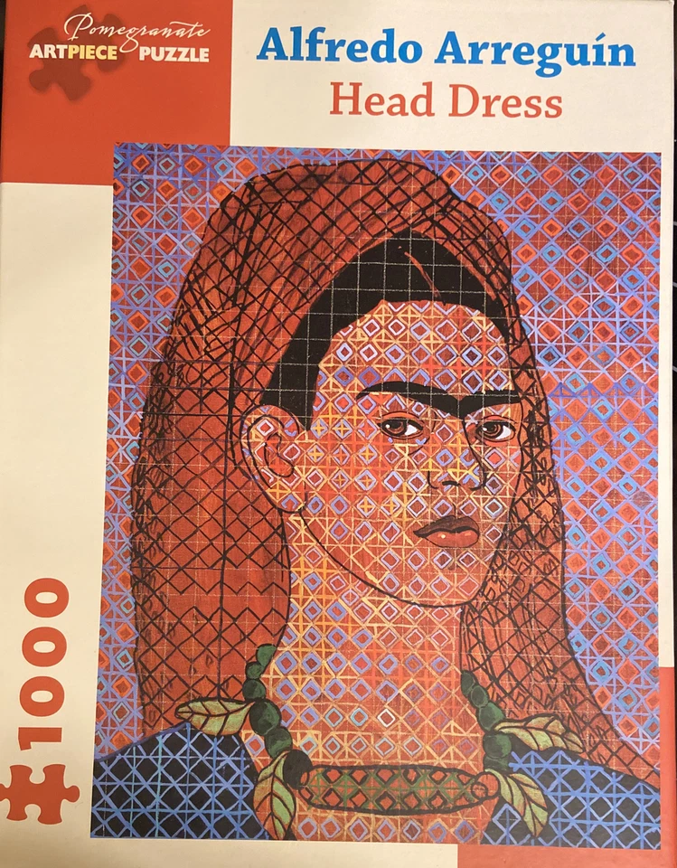 Pomegranate Art Piece 1000 Puzzle Alfredo Arreguin Head Dress Art Rare Indian ++ - Image 1 of 3