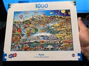 1,000 Piece NEW SURE LOX Art Gallery WHAT A WONDERFUL WORLD PUZZLE NEW - Picture 1 of 2