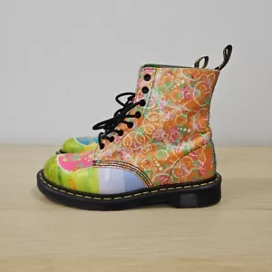 Dr Martens 1460 Daze Psycho Cat Estampado Floral Cremallera Raro Botines Reino Unido 6.5 UE 40 - Imagen 1 de 10