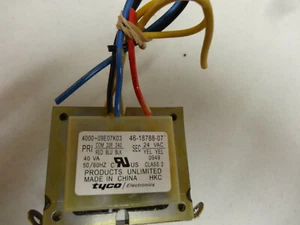 Tyco Elec. Transformer 4000-09E07K03; 46-18788-07; 24V 40VA 50/60HZ----"USED" - Picture 1 of 4
