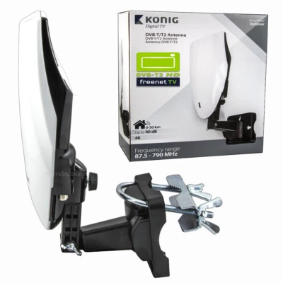 DVB-T2 Außenantenne Dachantenne mit 40dB Verstärkung - Bild 1 von 4