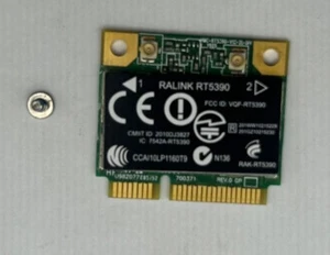 HP G62-340US Genuine Laptop WiFi Wireless Card with Screw Ralink RT5390 630703 - Picture 1 of 2