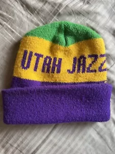 Vintage Utah Jazz Strick Beanie Mütze Anfang der 80er Jahre Salzpalast Coca Cola - Bild 1 von 4