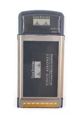 Cisco Aironet 802.11 a/b/g Wireless Adapter AIR-CB21AG-A-K9 Cardbus Adapter  - Image 1 of 2
