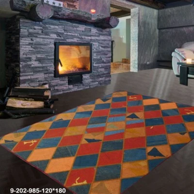 Modern Floor Carpet Mat Rug Handmade Persian Kilim Patchwork Rug Area 9-202 - Image 1 of 4