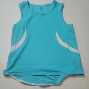 Womens Blue And White CHAMPIONworkout Tank Top Size S back zipper - Picture 1 of 7