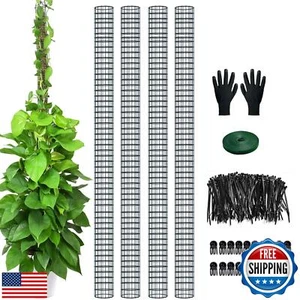 4Pcs Large Moss Pole, 80" Metal Sphagnum Moss Pole, Stackable Moss Poles for - Picture 1 of 5