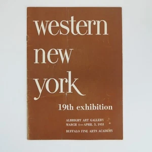 1953 Western New York Exhibition 19th Albright Art Gallery Catalogue Buffalo - Imagen 1 de 3