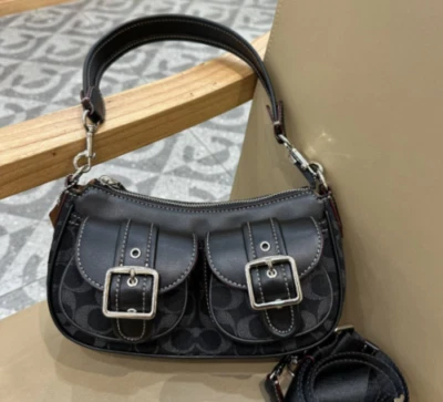  Baguette In Signature 牛仔黑色 CQ184 斜挎包 全新 — 第 1/4 张图片