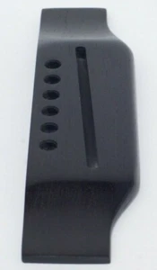 New Custom Replacement Guitar Bridge Gibson B25 LG Reverse Belly Polished Ebony - Picture 1 of 3