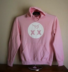 Upside Down Yuck Face - Backwards Yuck Face - Hoodie Sweatshirt, Small in Pink - Bild 1 von 4