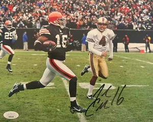 Josh Cribbs Cleveland Autographed Photo 8x10 JSA - Picture 1 of 1