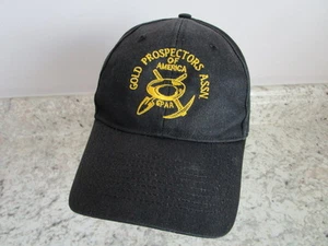 Gorra Gold Prospectors of America Usada en Excelente Condición Ajustable Negra Algodón Sarga - Imagen 1 de 1
