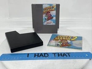 Super Mario Bros 2 (Nintendo NES, 1988) w Manual Free Shipping - Picture 1 of 8