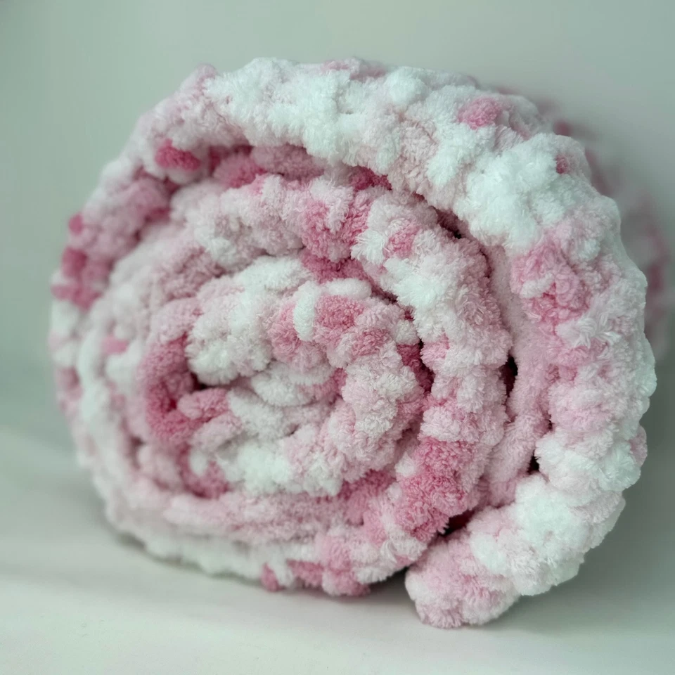 Cobertor macio feito à mão para bebê recém-nascido fio de chenille enviado dos EUA - Imagem 1 de 4