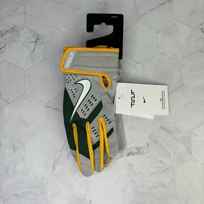 Nike Trout Elite Baylor Bears Guantes de Bateo Verdes Para Hombres Talla Mediana DH6651-804 NUEVO Foto 1 de 4