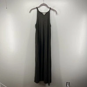 Madewell Knit Cami Midi Dress X Small Medium Olive Green Halter Sleeveless - Picture 1 of 6