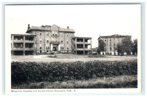 Vintage Miramichi Krankenhaus & Krankenschwesternheim Postkarte Newcastle N.B. - Bild 1 von 2