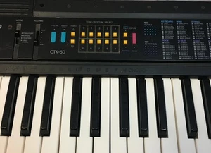 Vintage Casio CTK-50 49 Key Electronic Keyboard, 100’s of Tones & Rhythms - Picture 1 of 2