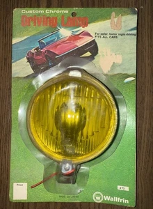 Vintage Wallfrin Driving Lamp Fog Light Amber/Yellow NEW NOS Made Japan - Bild 1 von 10