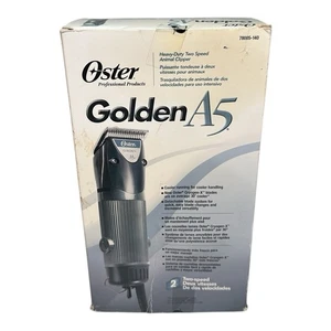 Cortapelos Oster Dorado A5 Profesional 2 Velocidades Modelo 78005-140 Con Hoja #10 - Imagen 1 de 3