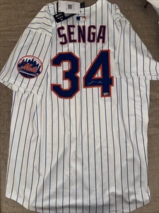 Kodai Senga Signed Autographed Mets Pinstripe Jersey PSA COA #34 -$395 MSRP - Picture 1 of 11