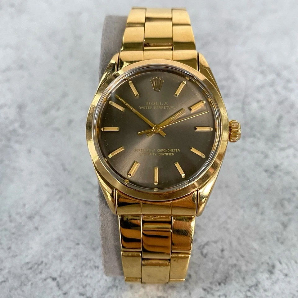 1971 Rolex Oyster Perpetual 1024 Gold Plated Cal.1570 Vintage Watch - Image 1 of 4