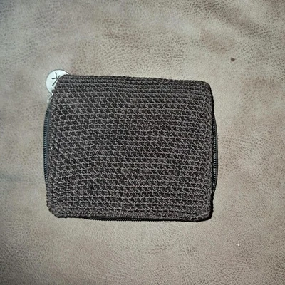 The Sak Brown Crochet Wallet – Zip Around & Snap Closure - Image 1 of 4