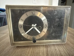 VTG MCM Mid-Century General Electric GE AM Radio Alarm Clock Model C1400A WORKS - Picture 1 of 7