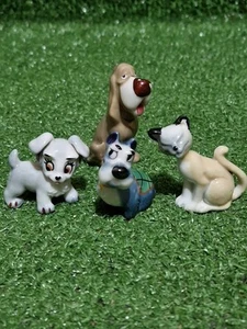 Wade Whimsies Disney Lady and the Tramp Dogs - Jock, Scamp, Si, Trusty Vintage - Imagen 1 de 15